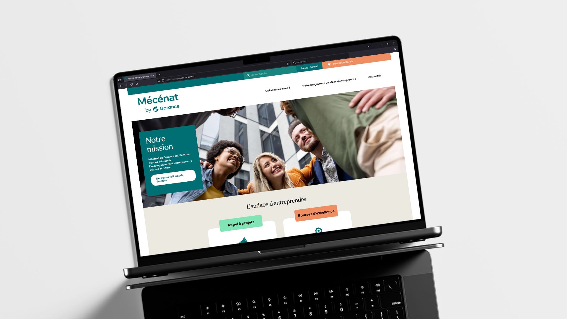 site mécénat de Garance par Sevanova
